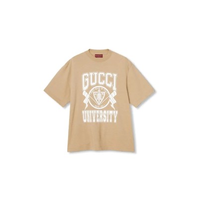 GUCCI COTTON JERSEY PRINTED T-SHIRT 798115